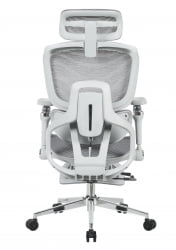 Кресло офисное ТопЧаирс Продиги с оттоманкой серый / TopChairs Prodigy