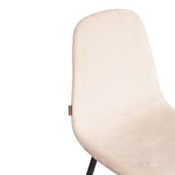 Металлический стул BREEZE (mod. JSC-58) Велюр/металл , 44 х 53 х 86 см, beige (бежевый) HLR2 / черный