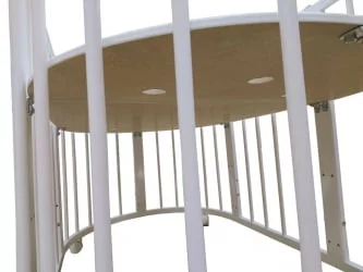 Детская кровать-манеж Merry Happy Mini матовая Белая (3 в 1)