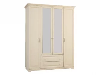 Корпус Шкаф 4-створчатый Белла  модуль 02 белый/джелато софт