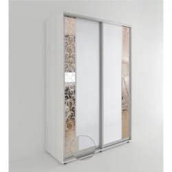 Шкаф-купе 2-х дверный Акцент-Вера КС 1400х600  Выбеленное дерево