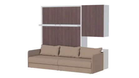 Диван Лайт К 1600 со шкафом Белый Дуб Сантана Либерти 5