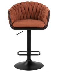 Стул барный DOBRIN LEON (оранжевая ткань (LAR 275-27)) 2 шт
