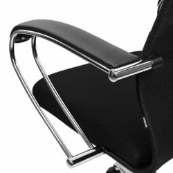 Кресло руководителя BRABIX PREMIUM Ultimate EX-800 хром Черное