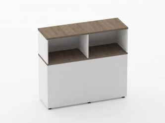 Тумба комбинированная высокая для рабочего модуля Deka 9.04.125 Дуб Верцаска/Белый