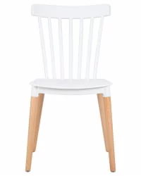 Стул обеденный DOBRIN THEO ножки светлый бук Белый W-02