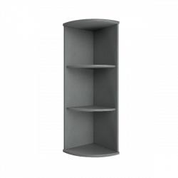 Стеллаж средний угловой Riva А.УС-2 Серый