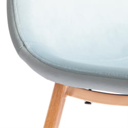 Металлический стул BREEZE (mod. 4724) Велюр/металл , 44 х 53 х 87 см, Aquamarine (аквамарин) HLR16 / натуральный