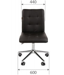 Кресло для оператора CHAIRMAN 030 chrome ткань T-55 Темно-серый