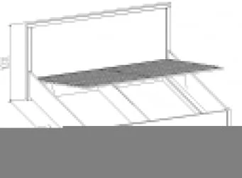 Кровать с подъемным механизмом (1800) BAUHAUS 1.2 Дуб Сонома/Орех шоколадный(спальня)