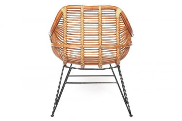Кресло Secret De Maison Pitaya (mod. 01 5089 SP KD/1-1) натуральный ротанг/металл, 80х66х64см, светлый мед/черный