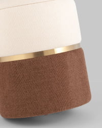 Пуф Кэрри с ящиком шенилл Коричневый