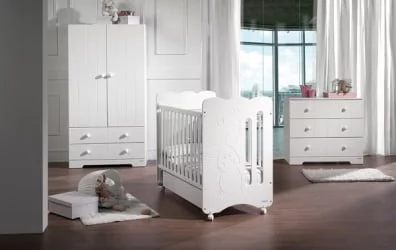 Детский шкаф для одежды Micuna А-1414 white