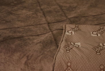 Покрывало Ралли с подкладом и наполнителем Коричневое