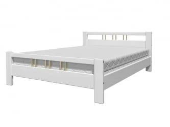 Кровать из массива Вероника 3 200х160 Белый Античный