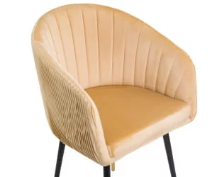 Стул обеденный DOBRIN MARY Песочный велюр 1922-3