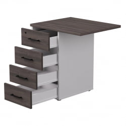 Тумба приставная с топом Everprof EVO 254Т2203 Дуб Пасадена Белый