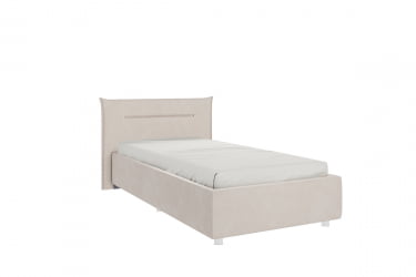 Кровать 0.9 Альба КМ0.9-16 крем (велюр)