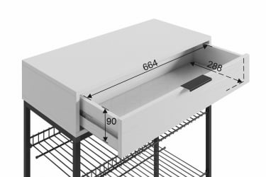 Обувница Краш LMN-13 черный муар/дуб крафт золотой