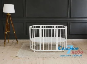 Детская кровать-манеж Merry Happy 01 Белая