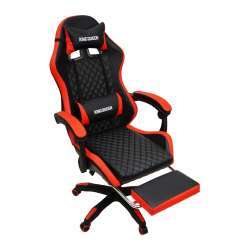 Кресло 892-1 цвет черный/красный с массажем 892-1-black-red-mass