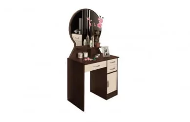 Туалетный столик Надежда-М04 Венге Вудлайн кремовый