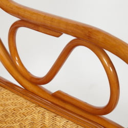 Кресло-качалка MILANO (разборная) / без подушки / ротанг top quality, 58x136x103 см, Cognac (коньяк)