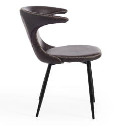 Стул FLAIR (mod. 9020) / 1 шт. в упаковке экокожа/металл, 60 х 56 х 78 см , коричневый 1/черный