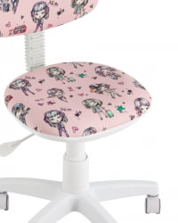 Кресло компьютерное детское УМКА Girls пластик белый