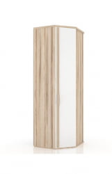 Угловой гардеробный шкаф Марта ЛД 124.031.000 М Белый Дезира Эш