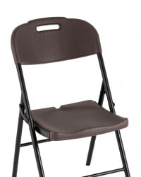 Складной стул банкетный коричневый под дерево