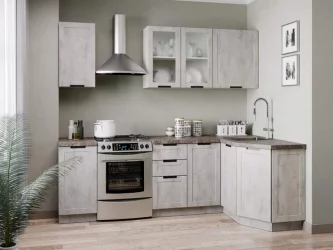 Шкаф кухонный 800 высокий со стеклом Джамис ЛД 296.460.000.030 Белый Белый камень