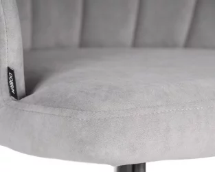 Стул обеденный DOBRIN NAOMI (ЭМАЛЬ ЧЕРНЫЙ МУАР велюр Catania Smoke)