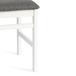 Стул SWEDEN Многослойная фанера, 41*40*99 см, white, ткань темно-серая (150) разобранный