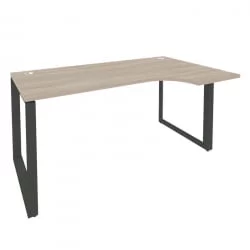 Стол эргономичный правый на О-образном м/к ONIX O.MO-SA-1R Дуб Аттик/Антрацит