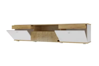 Тумба ТВ 2000 Фиджи ЛД.659.040.000 Дуб Золотой/Белый