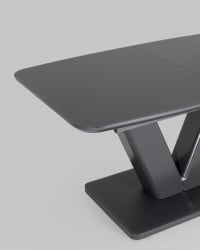 Обеденный стол Вильнюс раскладной 160-200x90 Серый