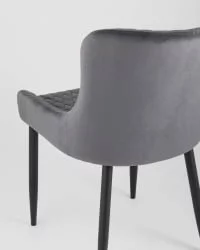 Стул мягкий Ститч велюр (Серый)