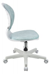 Кресло 1139 FW PL White велюр Bliss 10 голубой