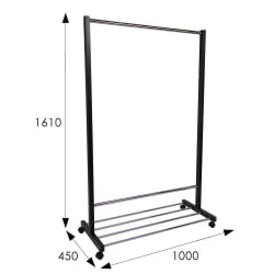 Вешалка на колёсиках В 35Н Венге