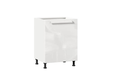 Тумба кухонная 600 Герда ЛД 272.055.000 Белый/Белый глянец