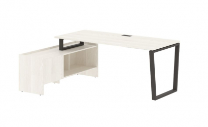 Стол с тумбой EDIS EVCT 19814 Ясень Траун Мокко