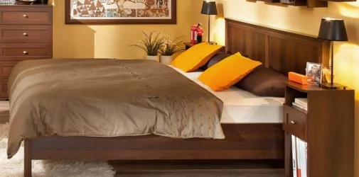 Кровать (1200) Sherlock 44 Орех шоколадный (спальня)