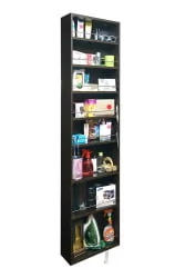 Шкаф в черном глянцевом стекле Драйв Шелф (правый) Венге