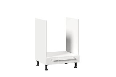 Тумба кухонная 600 для встраиваемой техники Герда ЛД 272.255.000 Белый/Белый глянец