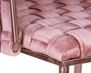 Стул барный DOBRIN EMMA ROSE GOLD (розовый велюр (VF-10)) 4 шт