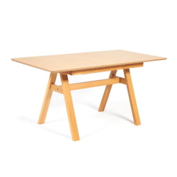 Стол раскладной Ricco (Рикко) основание бук, столешница мдф, 80x120+40*75см, Натуральный