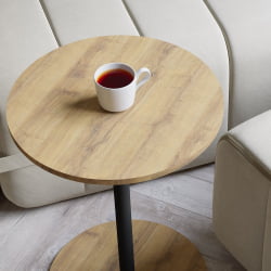 Придиванный столик Кат Дуб вотан / Черный