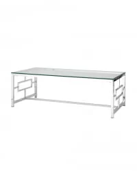 Журнальный стол БРУКЛИН 120кс60 Серебро / 120x60