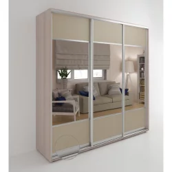 Шкаф-купе 3-х дверный Акцент-Дуэт КЛ 2100х600 Ясень шимо светлый